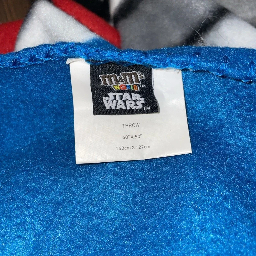 M&M's World Star Wars The Chocolate Mpire Blanket Throw 60